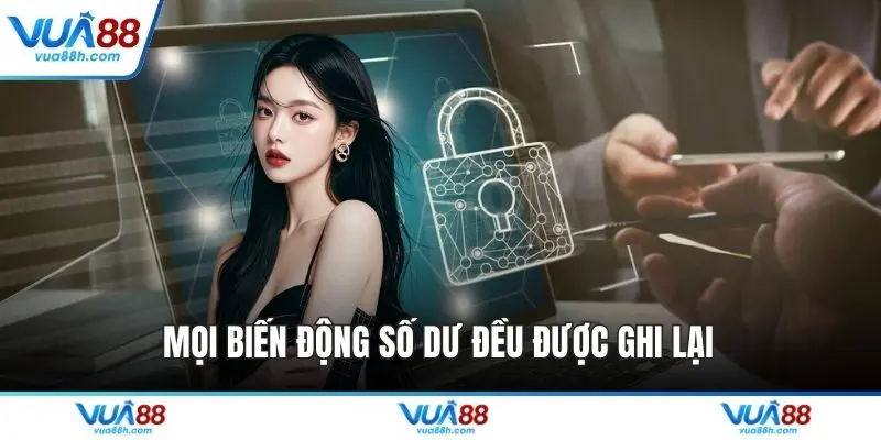 Mọi biến động số dư đều được ghi lại